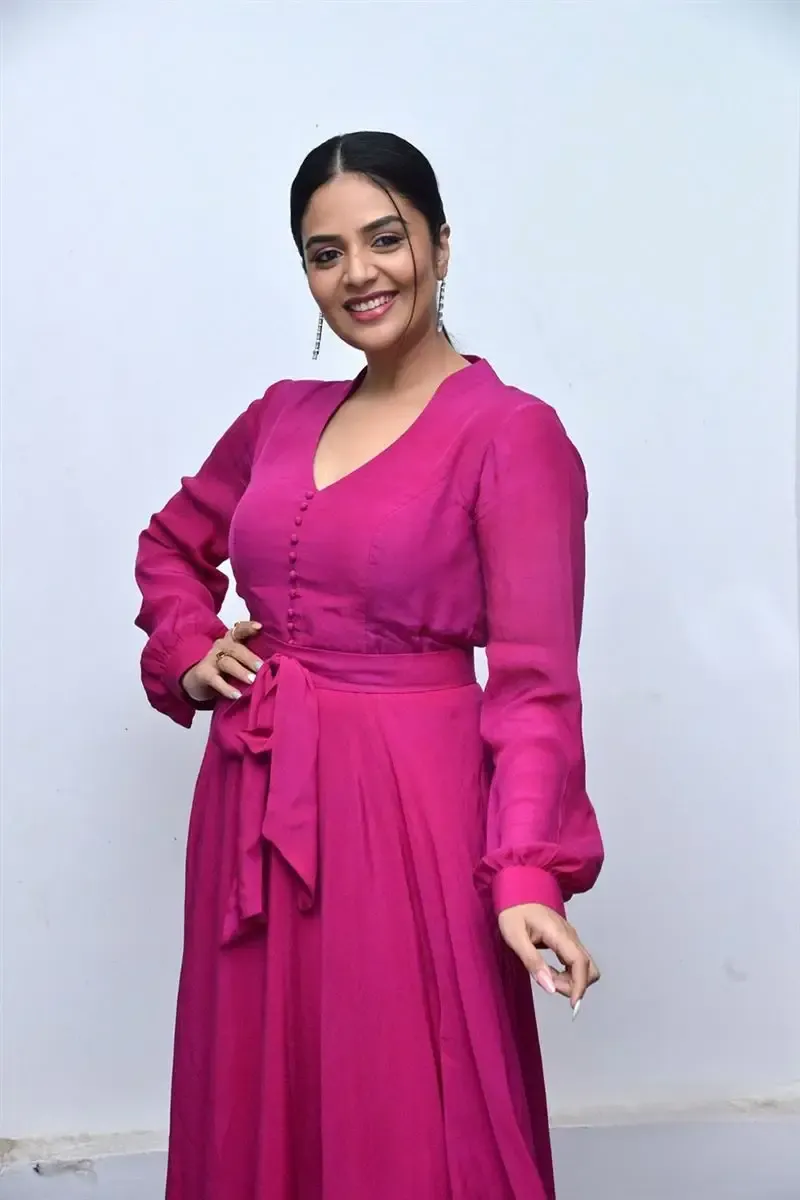 TV ANCHOR SREEMUKHI AT SAMMATHAME MOVIE PRE RELEASE EVENT 25